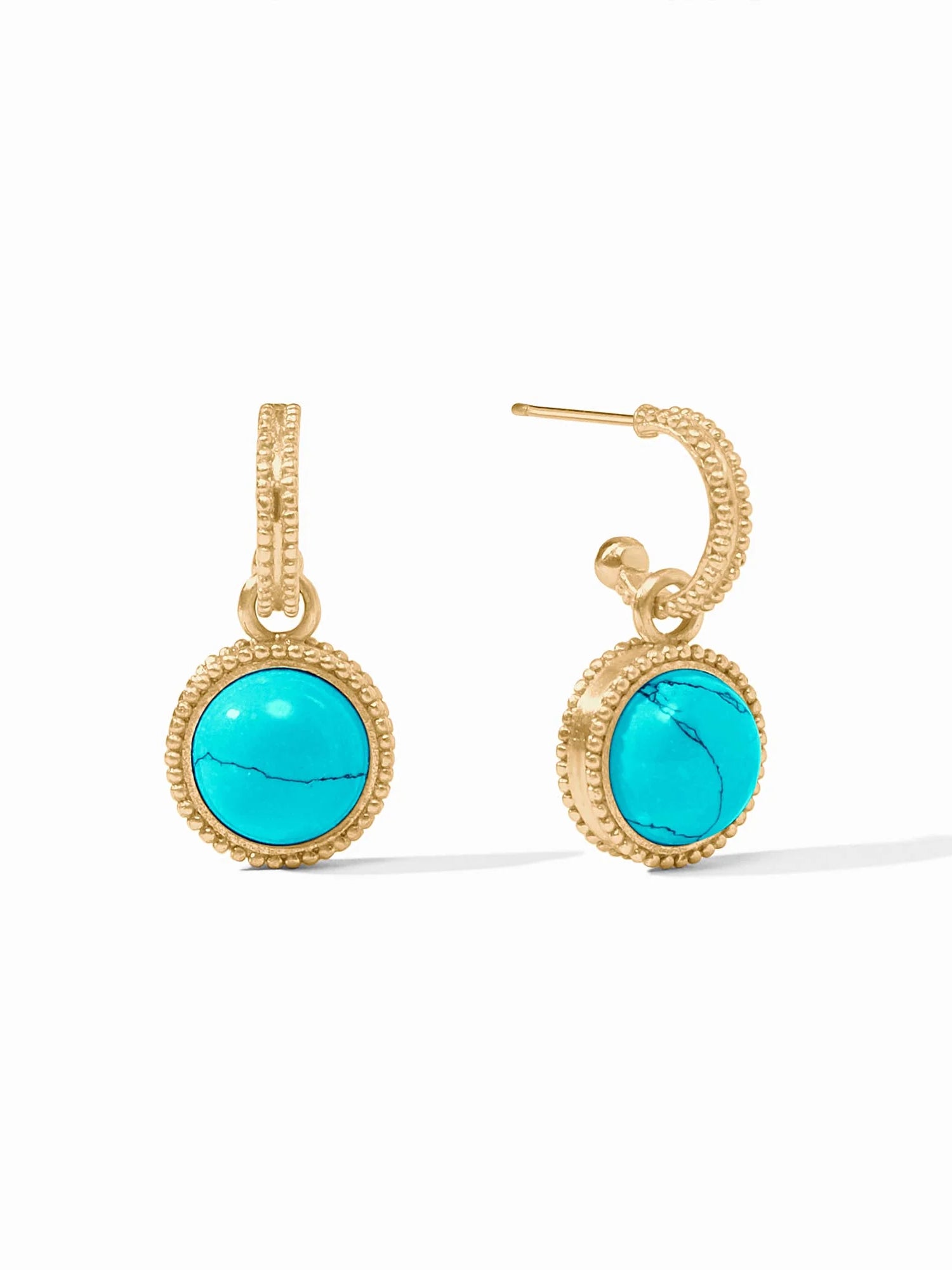 Julie Vos | Fleur-de-Lis Hoop & Charm Earring