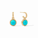 Julie Vos | Fleur-de-Lis Hoop & Charm Earring