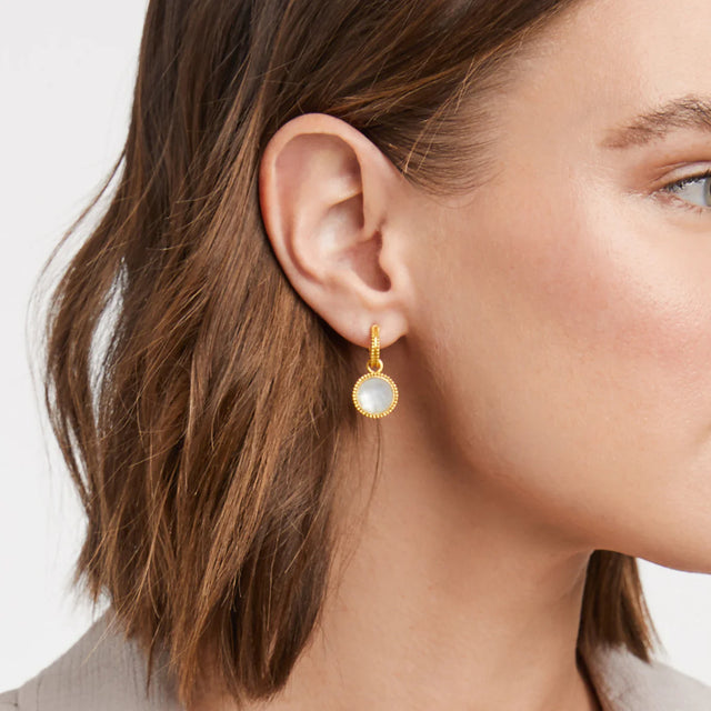 Julie Vos | Fleur-de-Lis Hoop & Charm Earring