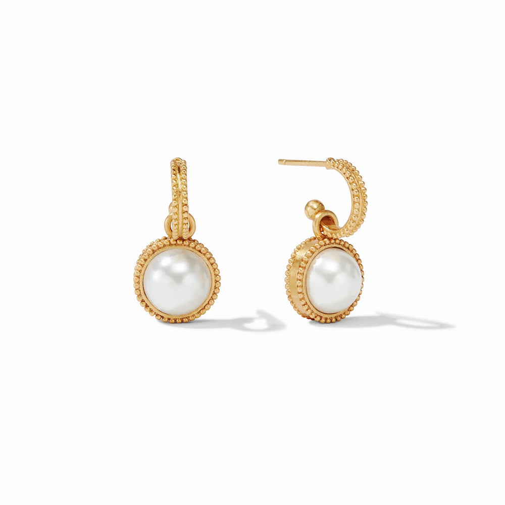 Julie Vos | Fleur-de-Lis Hoop & Charm Earring