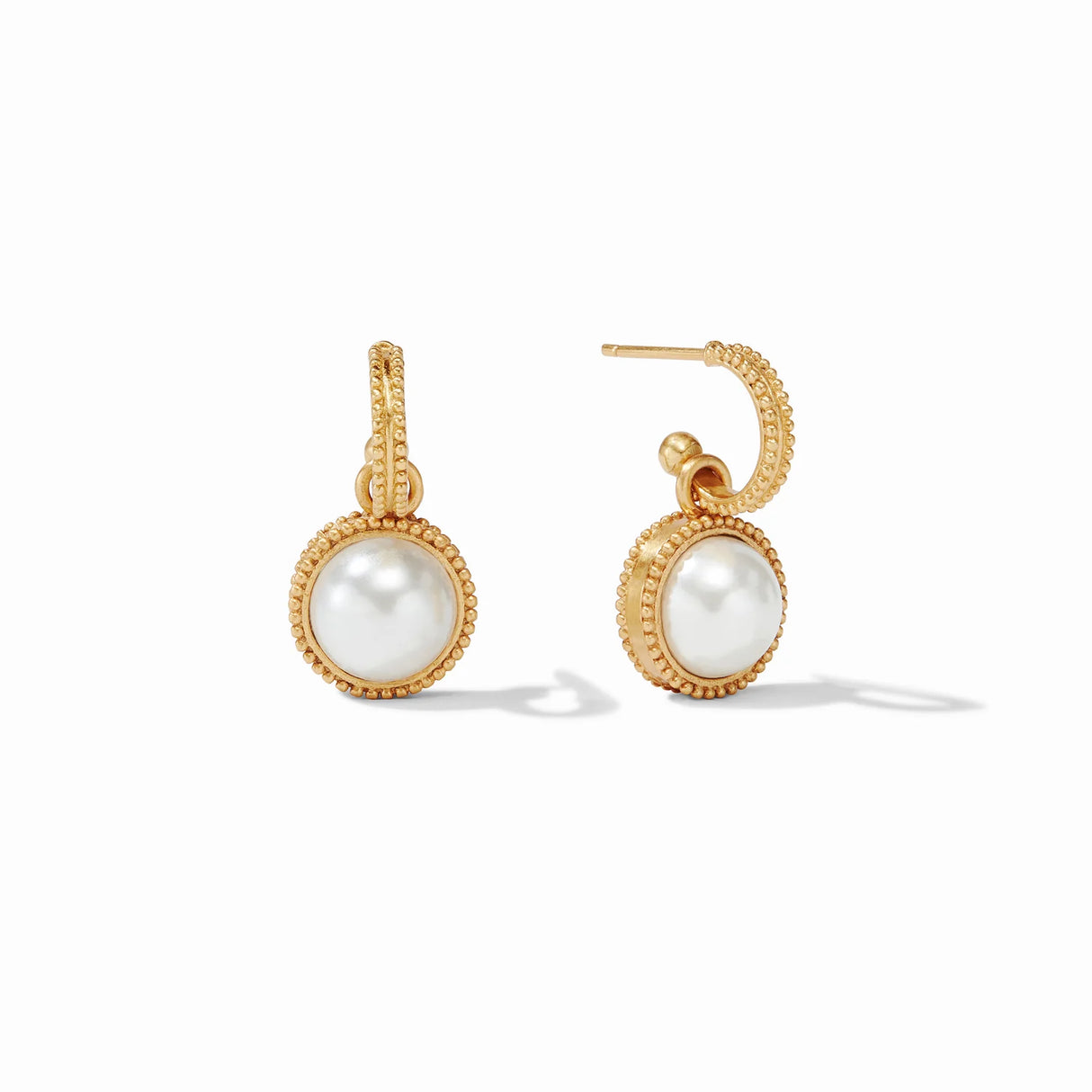 Julie Vos | Fleur-de-Lis Hoop & Charm Earring