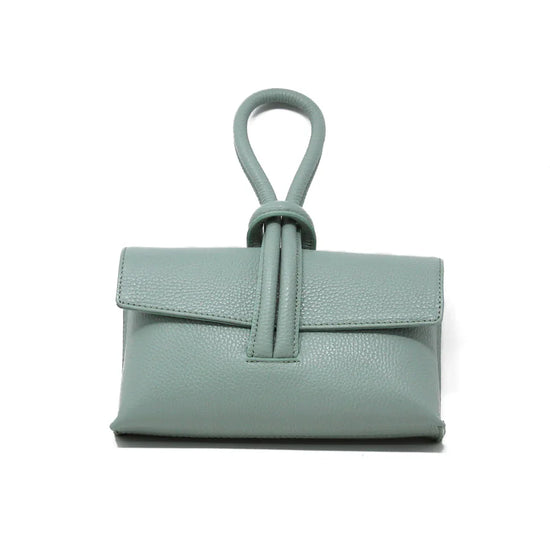 Mint Wristlet Leather Bag