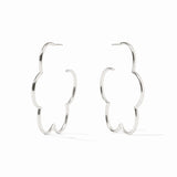 Julie Vos | Gardenia Hoop - Silver