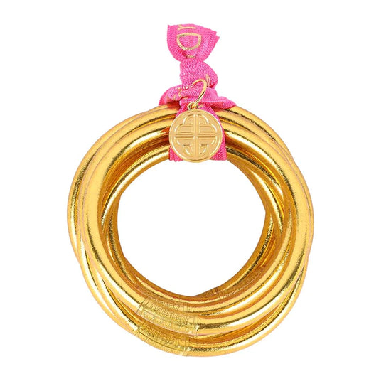 BuDhaGirl | Gold All Weather Bangles® (AWB®) - Serenity Prayer