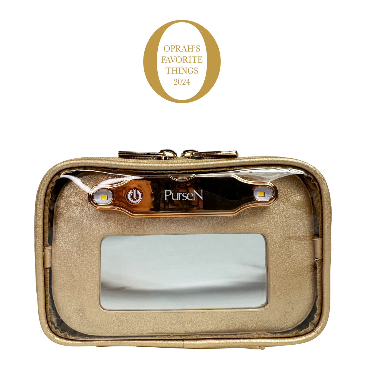 PurseN | LITTMINI - Lighted Mirror Case - Gold
