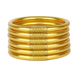 BuDhaGirl | Gold All Weather Bangles® - Serenity Prayer