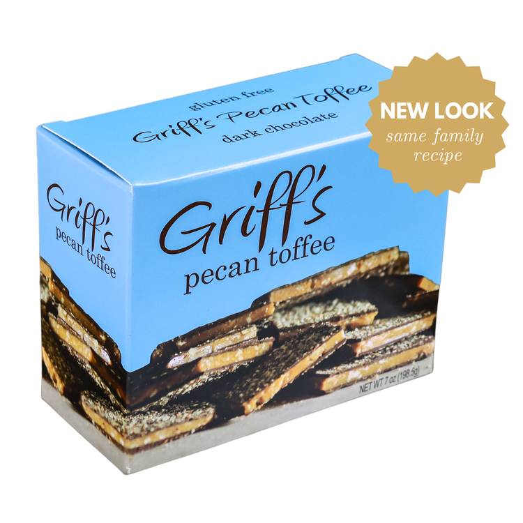 Load image into Gallery viewer, Griff&amp;#39;s Pecan Toffee 7 oz. Box
