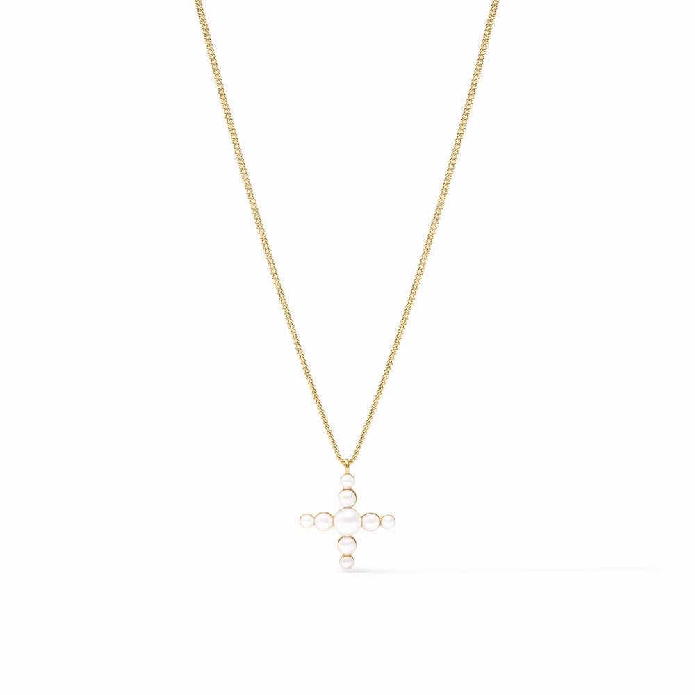 Julie Vos | Gumdrop Cross Delicate Necklace