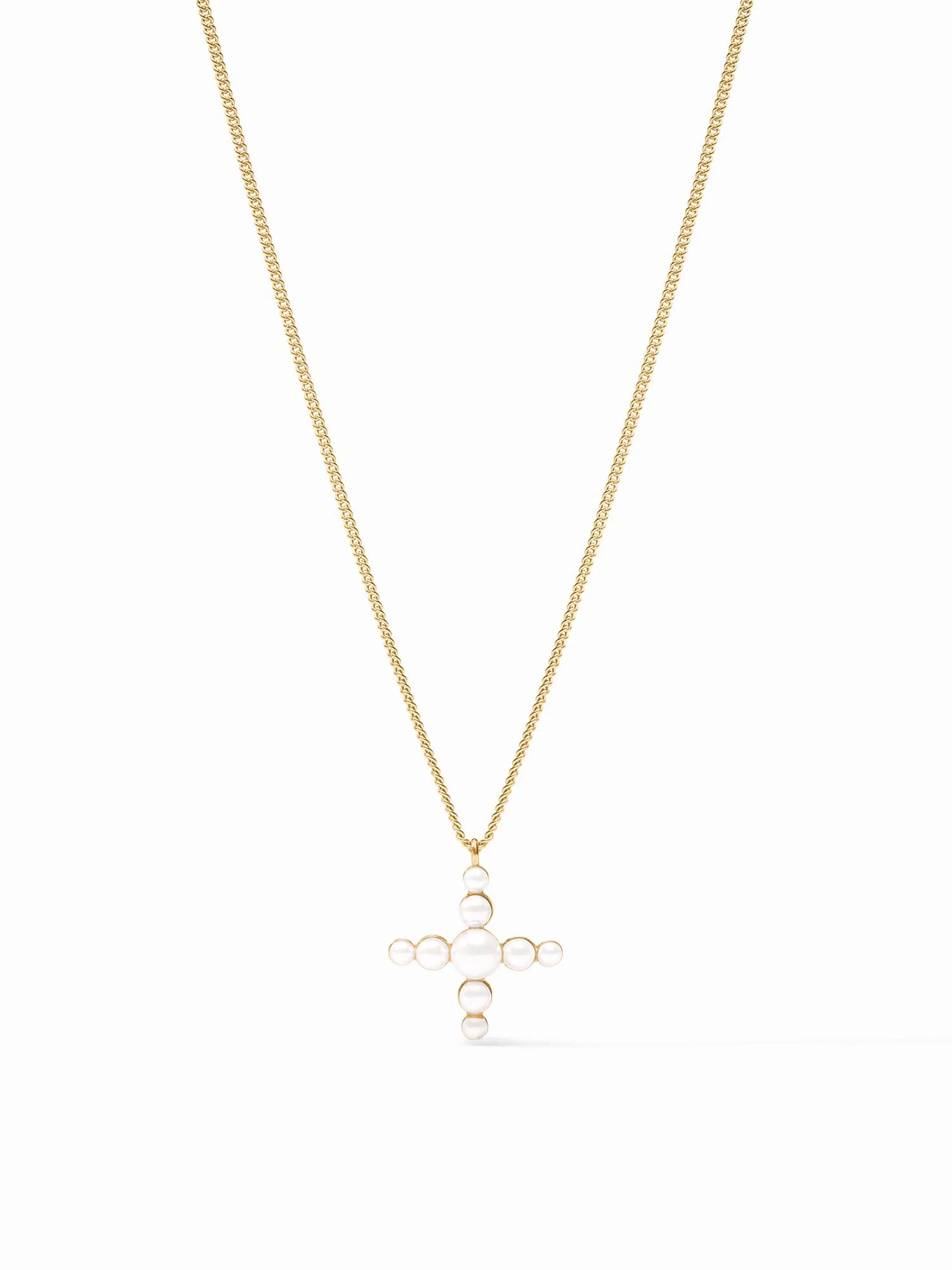 Julie Vos | Gumdrop Cross Delicate Necklace