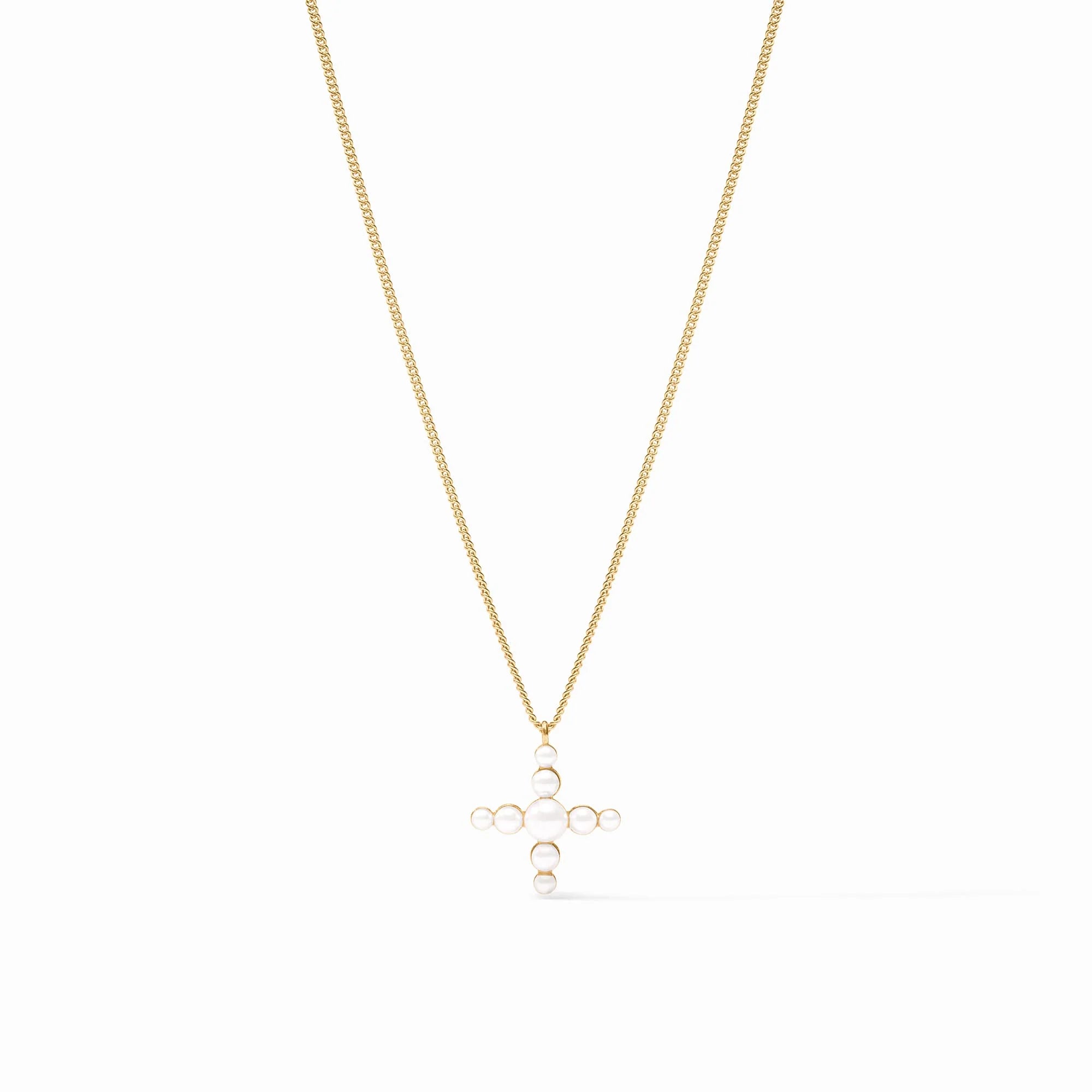 Julie Vos | Gumdrop Cross Delicate Necklace