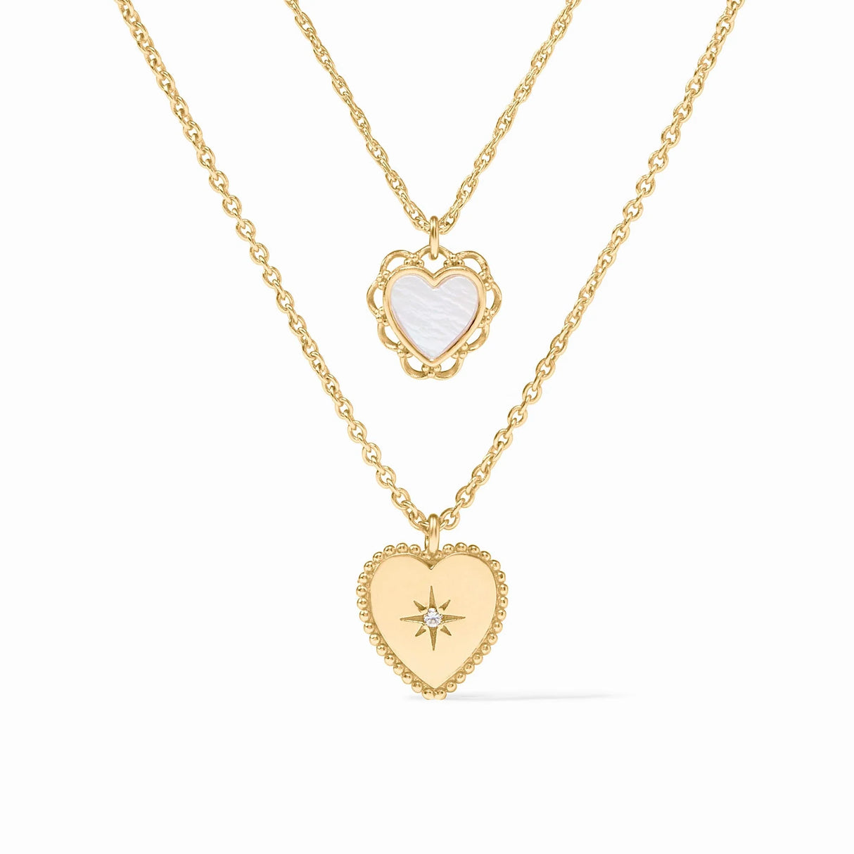 Julie Vos | Heart Duo Delicate Necklace