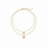 Julie Vos | Heart Duo Delicate Necklace
