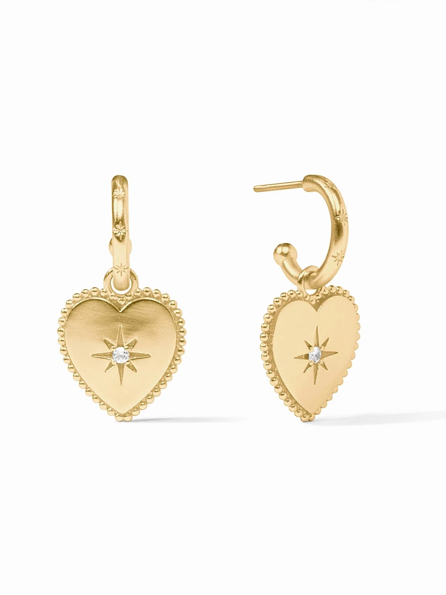 Julie Vos | Heart Hoop & Charm Earring