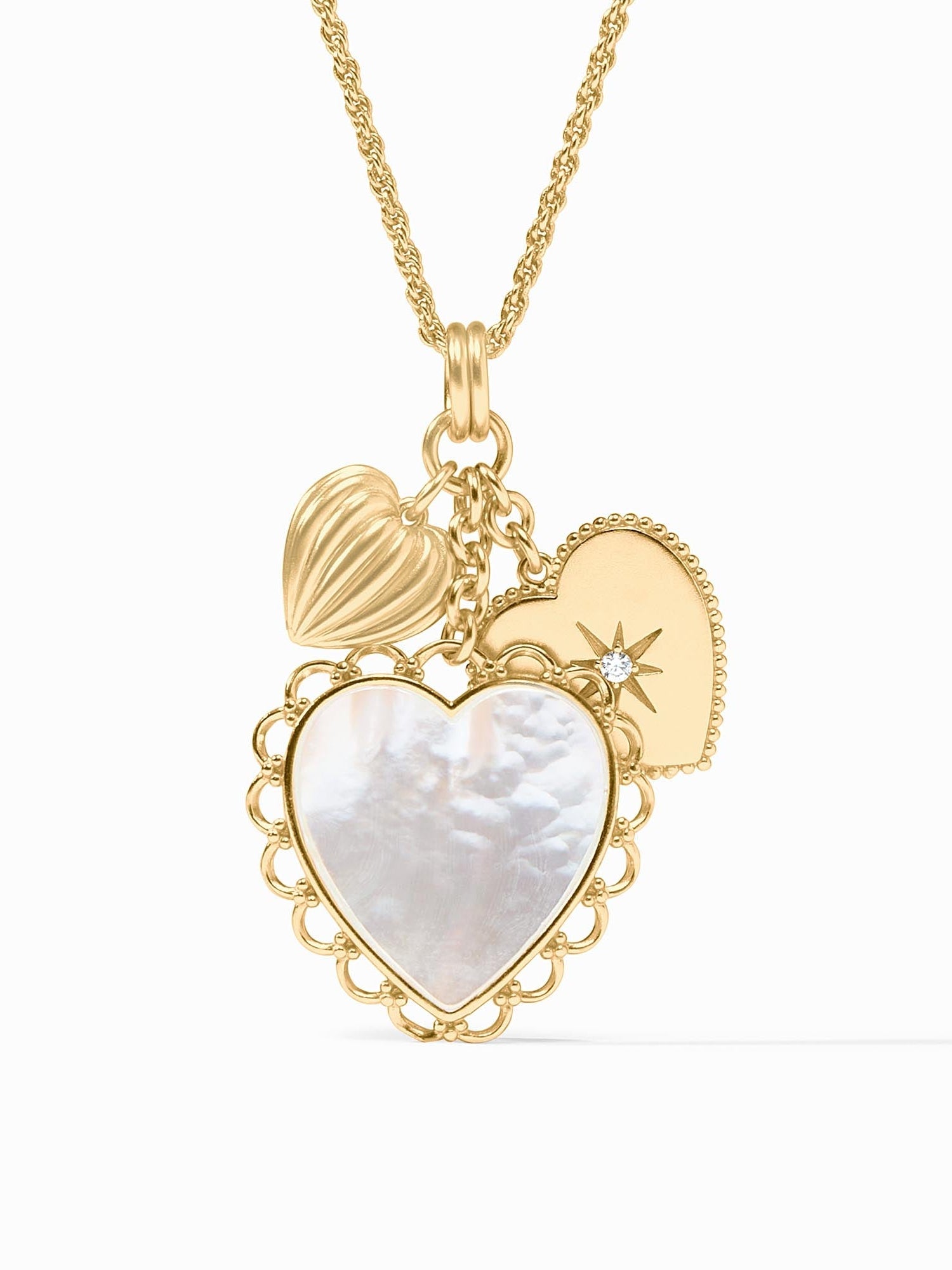 Julie Vos | Heart Trio Charm Pendant