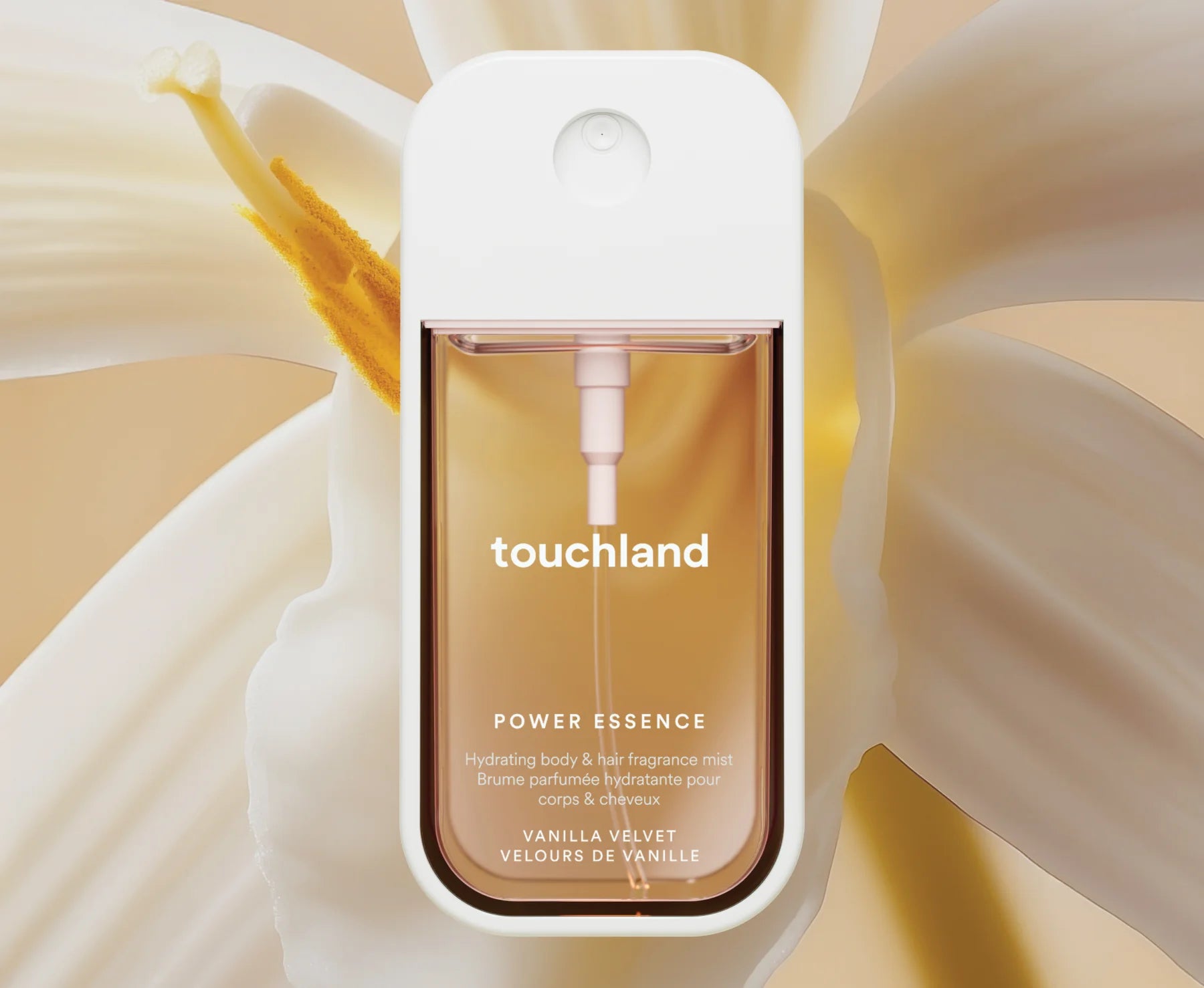 Touchland | Vanilla Velvet Hydrating Body & Hair Fragrance Mist