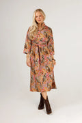 The Grace Midi Dress in Wildwood Wing