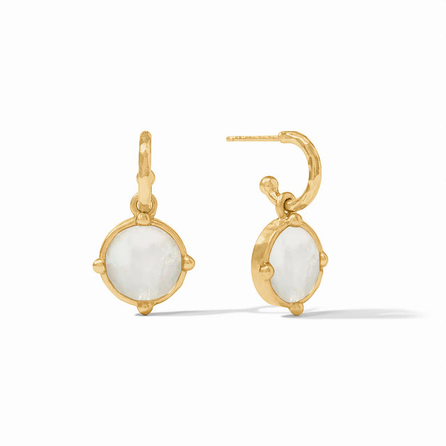 Julie Vos | Honeybee Hoop & Charm Earring- Gold