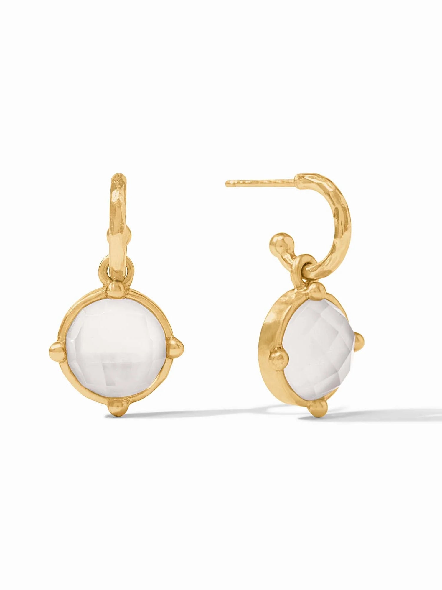Julie Vos | Honeybee Hoop & Charm Earring- Gold