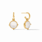 Julie Vos | Honeybee Hoop & Charm Earring- Gold