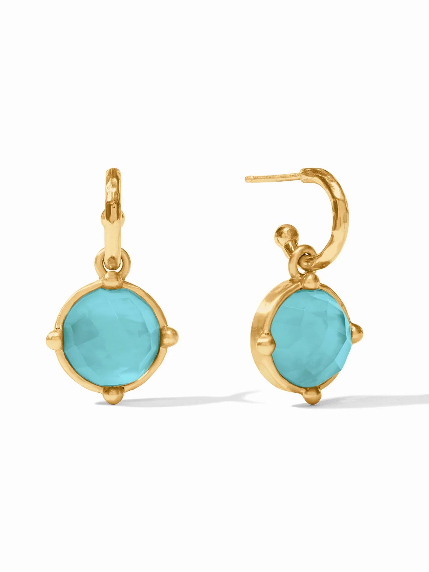 Julie Vos | Honeybee Hoop & Charm Earring- Gold