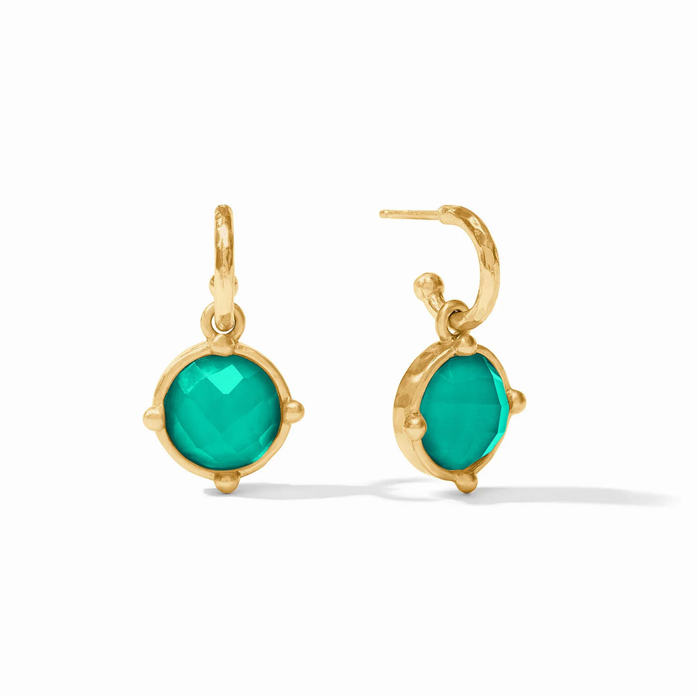 Julie Vos | Honeybee Hoop & Charm Earring- Gold
