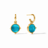 Julie Vos | Honeybee Hoop & Charm Earring- Gold