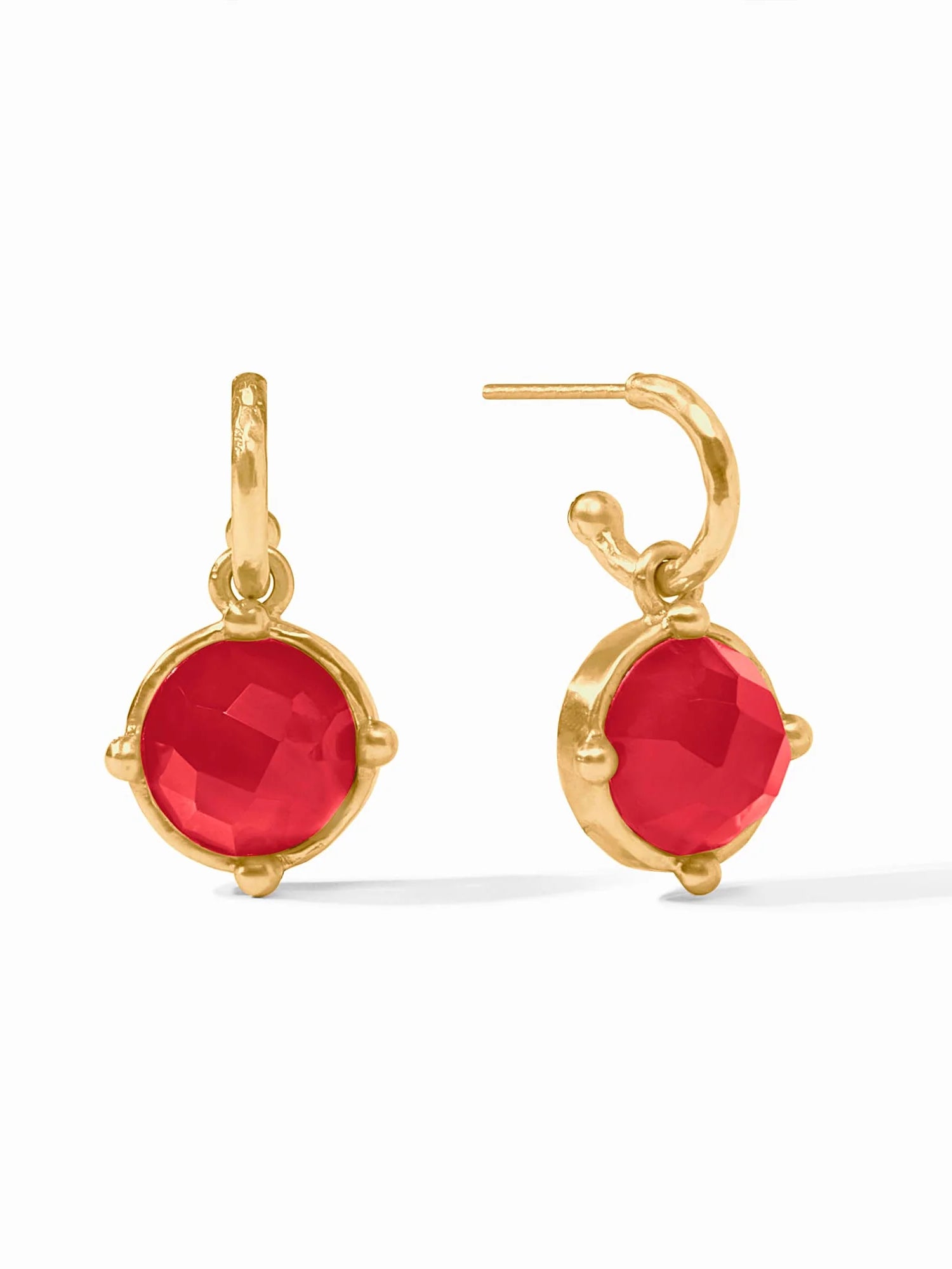 Julie Vos | Honeybee Hoop & Charm Earring- Gold