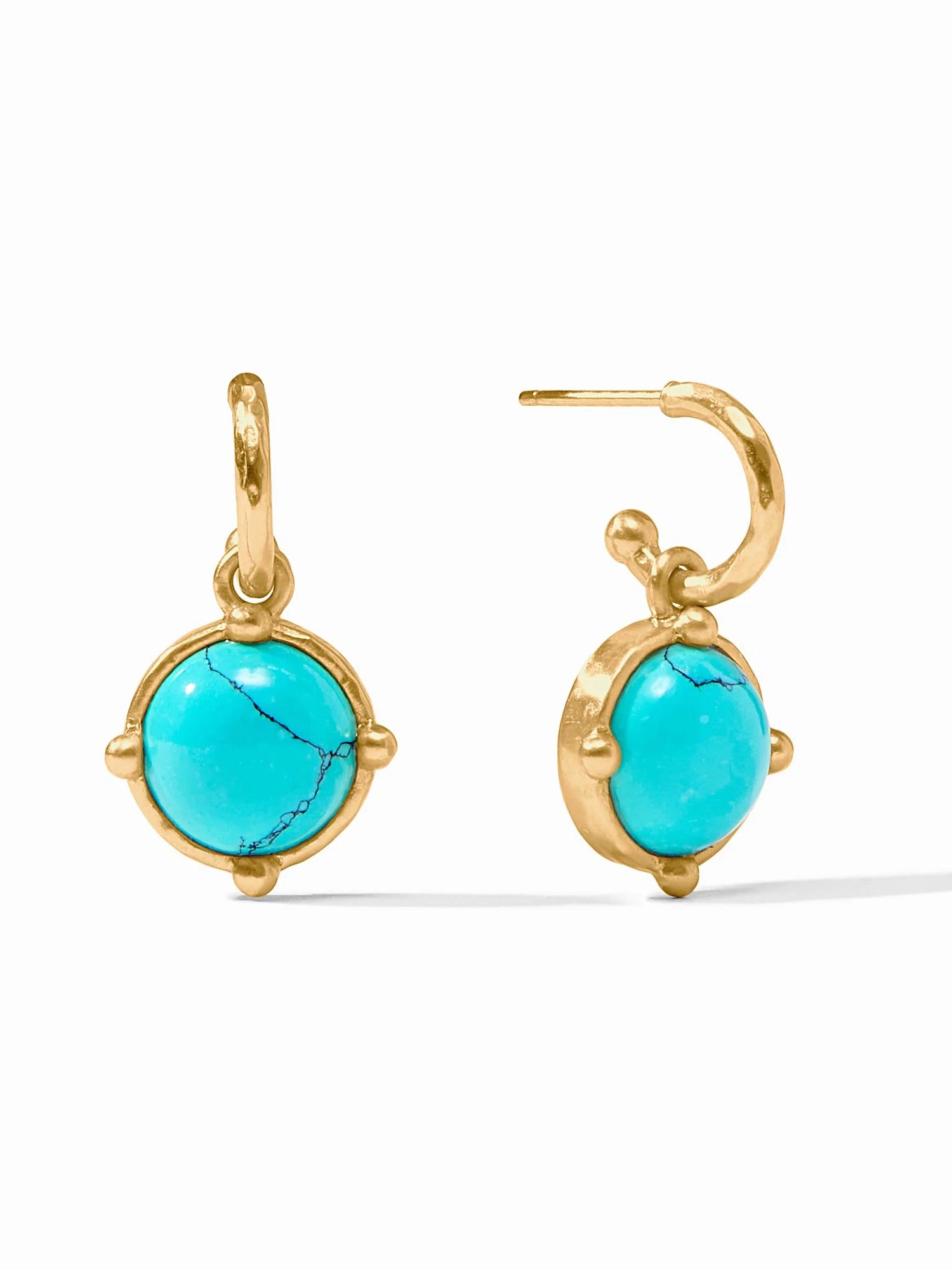 Julie Vos | Honeybee Hoop & Charm Earring- Gold