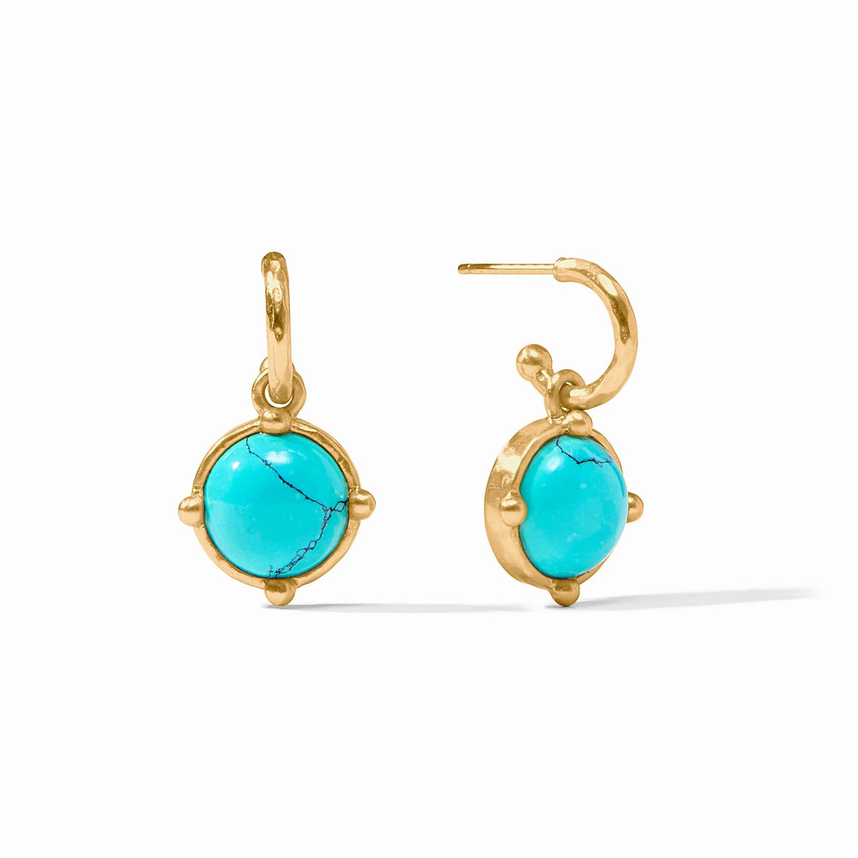 Julie Vos | Honeybee Hoop & Charm Earring- Gold