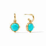 Julie Vos | Honeybee Hoop & Charm Earring- Gold