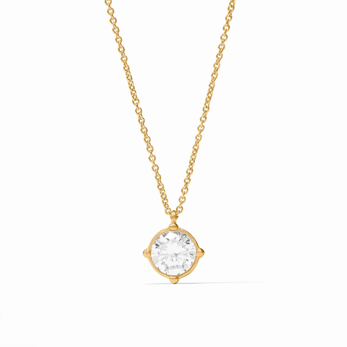 Julie Vos | Honeybee Solitare Necklace in Cubic Zirconia