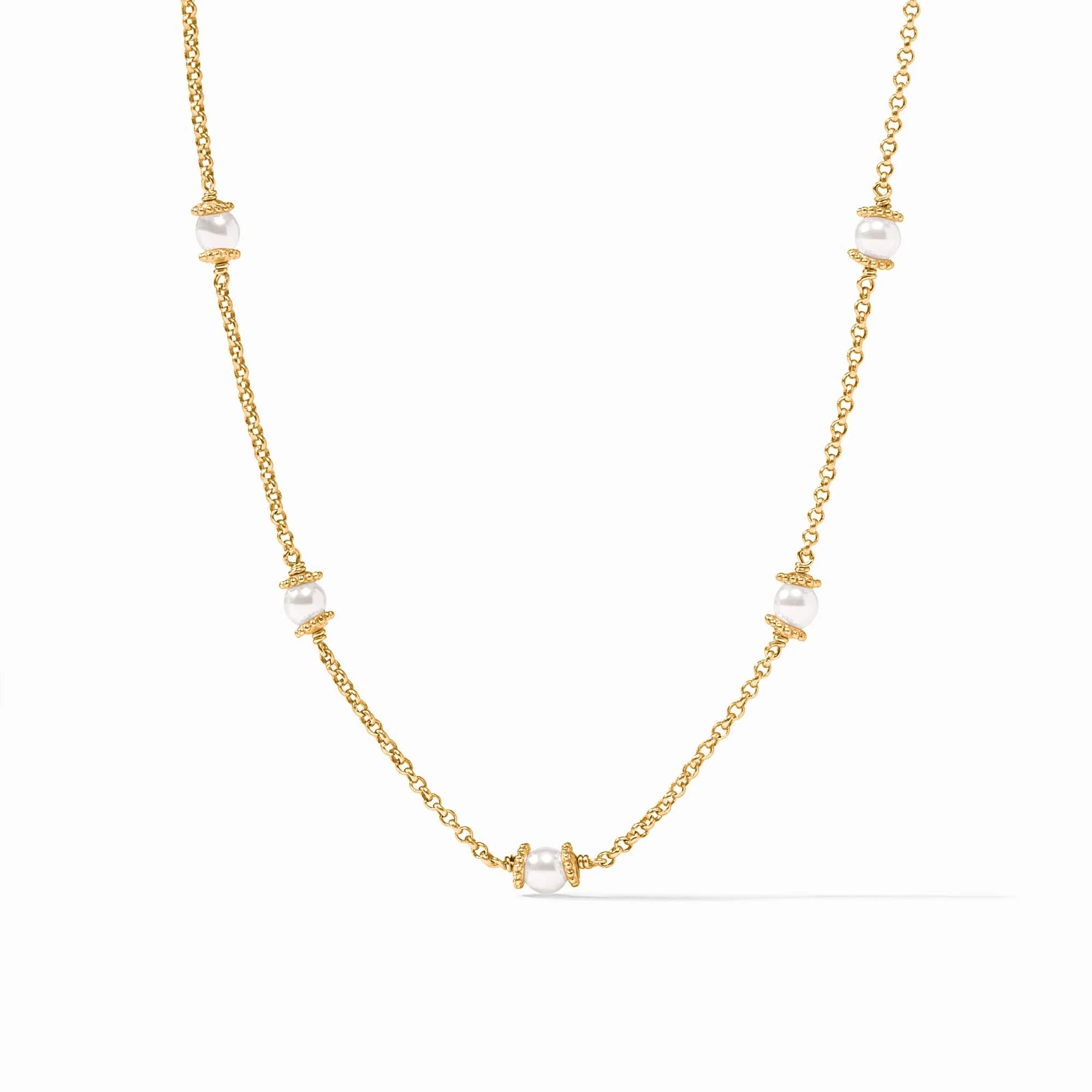 Julie Vos | Hydra Delicate Station Necklace - Gold