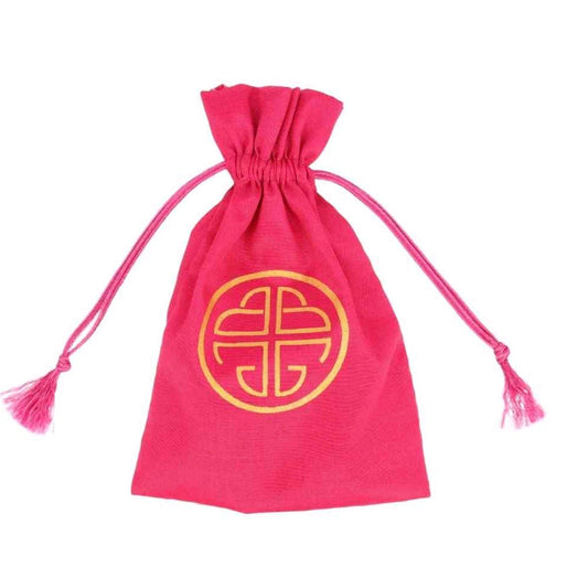 Budha Girl Logo Pink Pouch