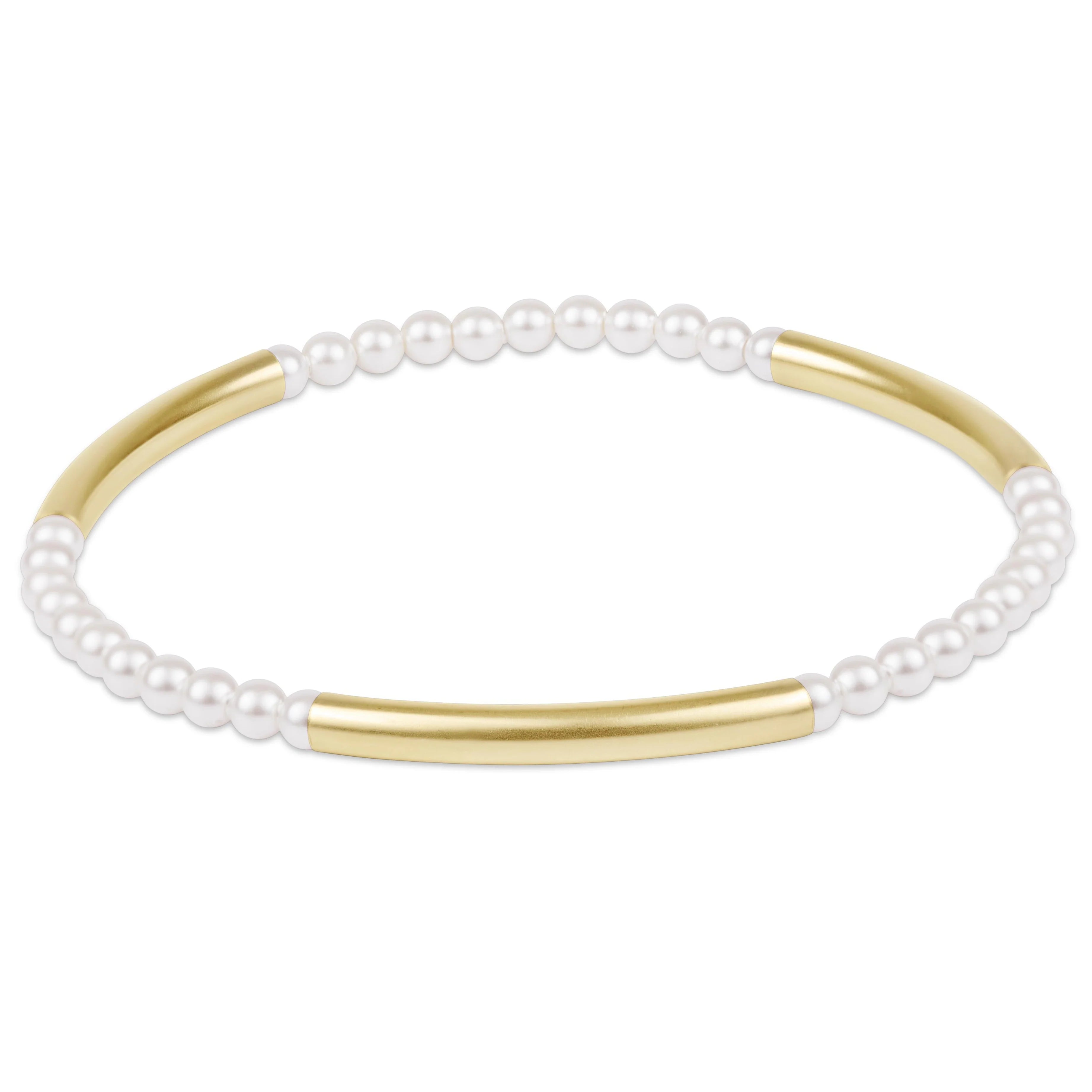 Enewton | Bliss Bar Pattern Pearl 3mm Bracelet