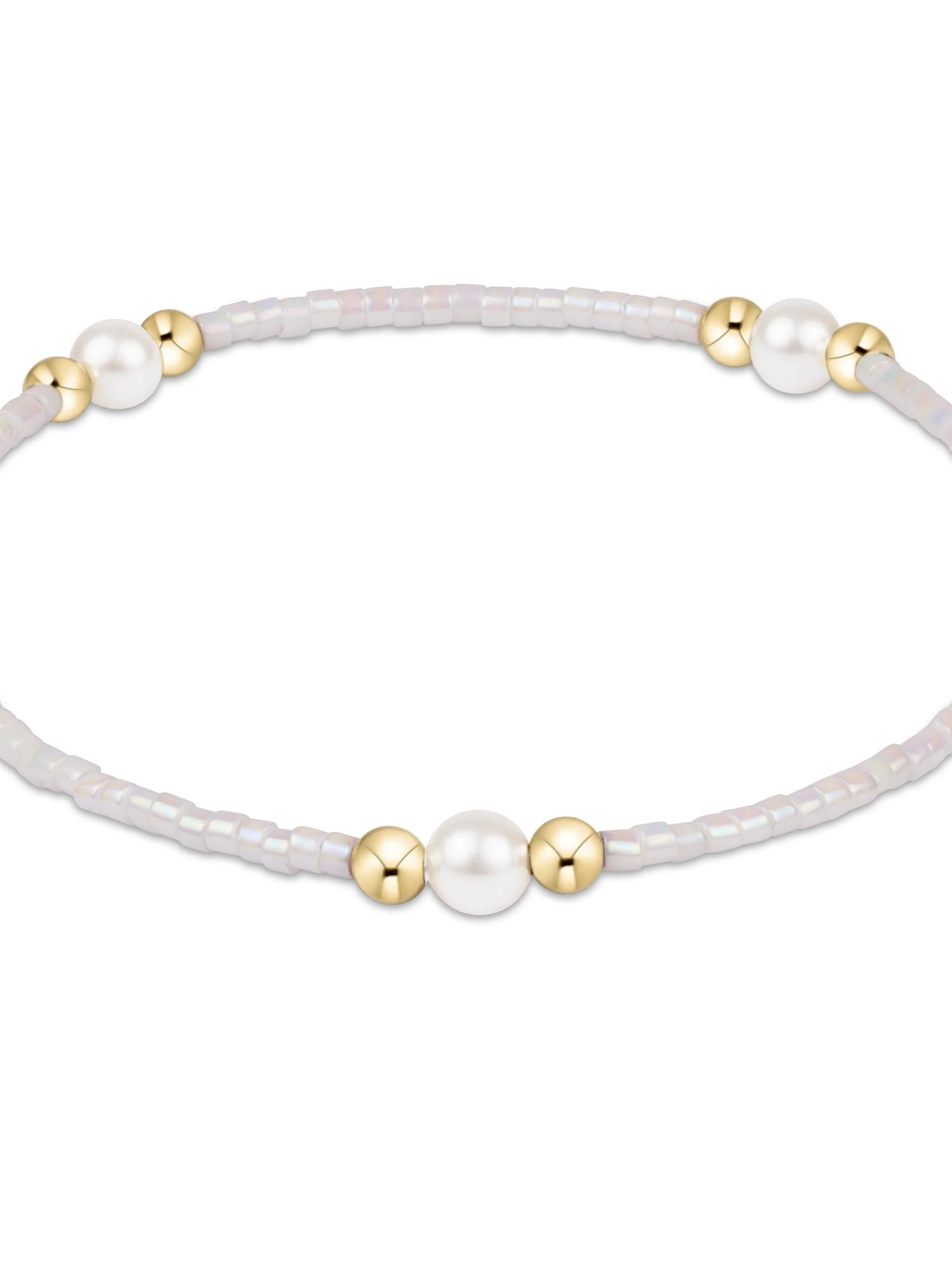 Enewton | Hope Purpose Pearl Bracelet - Silky White