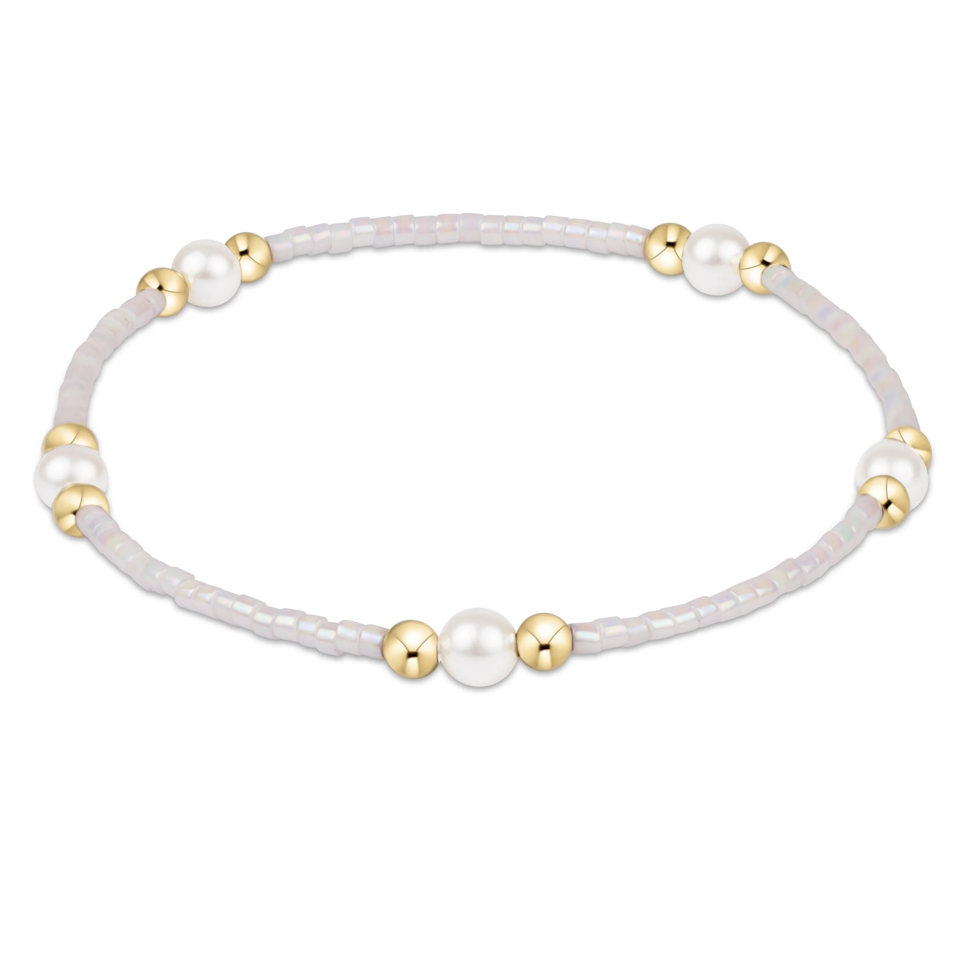Enewton | Hope Purpose Pearl Bracelet - Silky White
