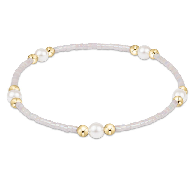 Enewton | Hope Purpose Pearl Bracelet - Silky White