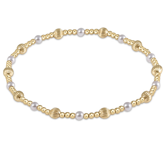 Enewton | Dignity Sincerity Pattern 4mm Bead Bracelet - Pearl