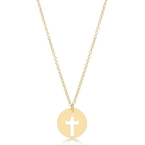 Enewton | 16" Necklace Gold - Blessed Disc