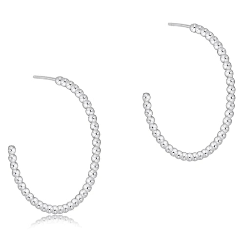 Enewton | Beaded Classic 1.25" Post Hoop - 2mm Sterling