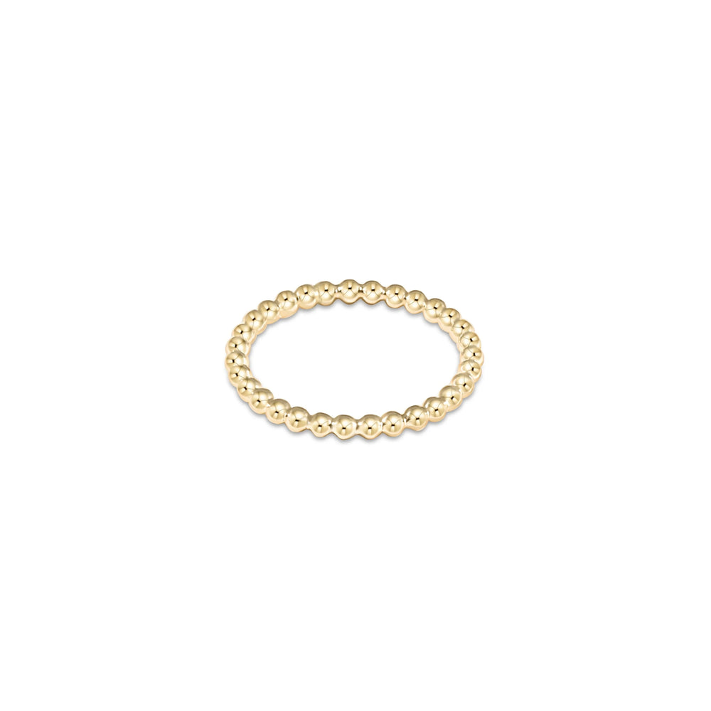 Enewton | Classic Gold 2.5mm Beaded Disc Ring