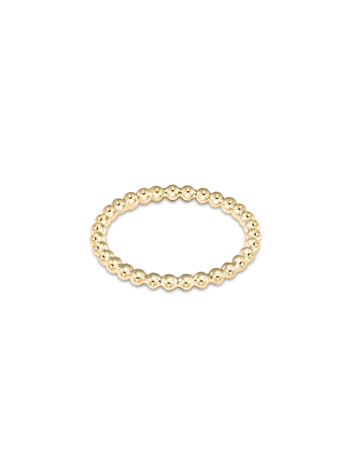 Enewton | Classic Gold 2.5mm Beaded Disc Ring