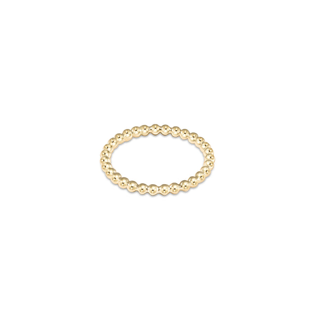 Enewton | Classic Gold 2.5mm Beaded Disc Ring