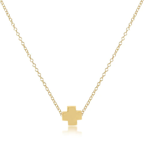 Enewton | 16" Necklace Gold - Signature Cross Gold