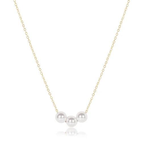 Enewton | 16" Necklace Gold - Joy Pearl 6mm