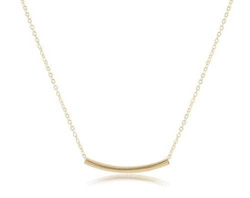 Enewton | 16" Necklace Gold - Bliss Bar Small Gold