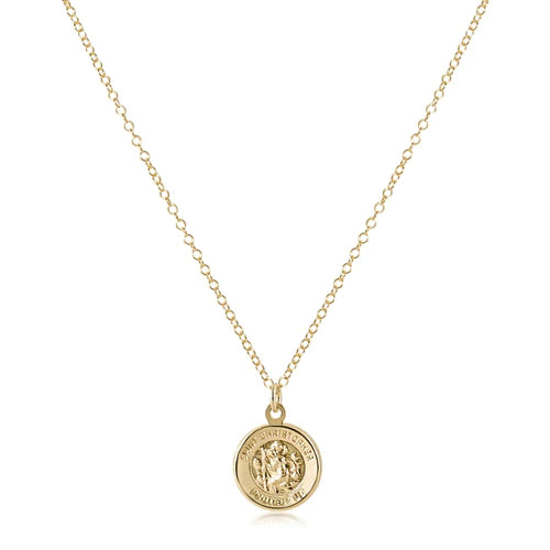 Enewton | 16" Necklace Gold - Protection Gold Disc