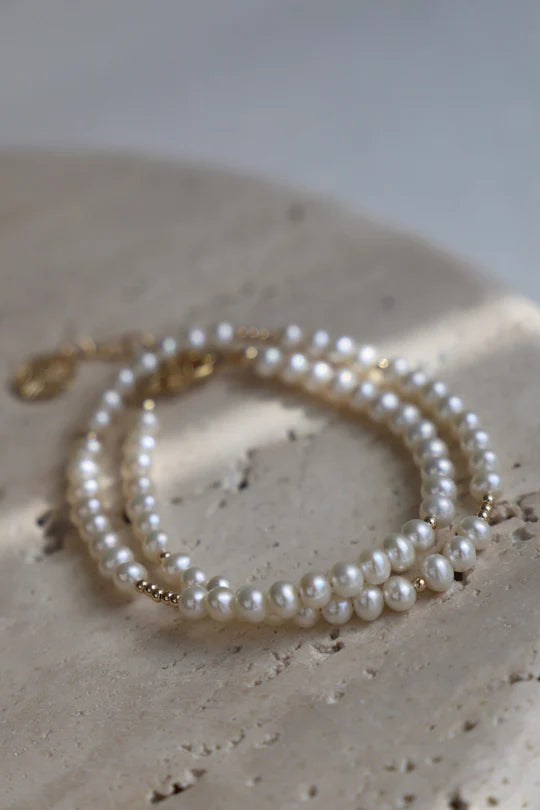 Katie Waltman | PEARL DOUBLE WRAP BRACELET