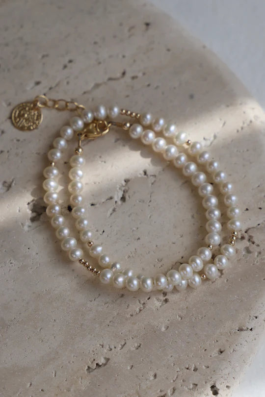Katie Waltman | PEARL DOUBLE WRAP BRACELET