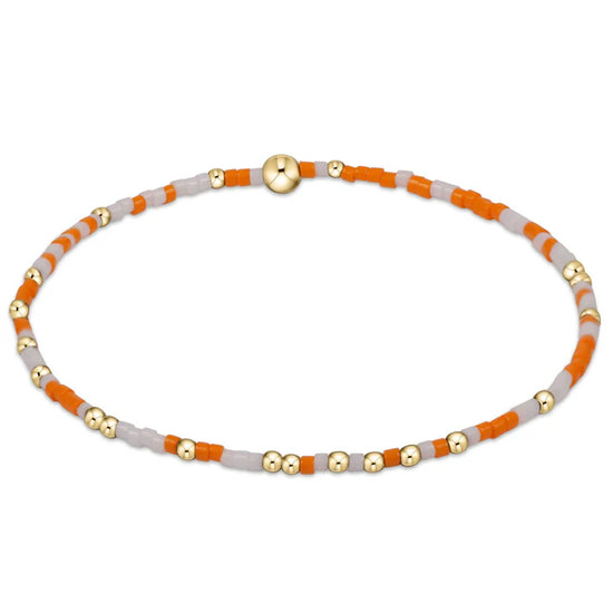 Enewton | Gameday Hope Unwritten Bracelet - Orange & White